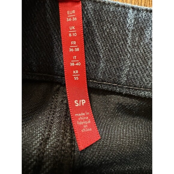 Spanx Jean-ish Denim Jogging Leggings Womens Small Dark Wash Pull On Stretch - Picture 2 of 9